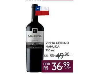 GBarbosa Vinho Chileno Mahuida 750ml oferta