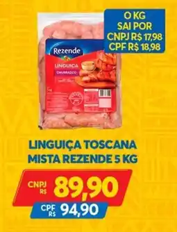 Atacadão Centro Sul Linguiça toscana mista rezende oferta