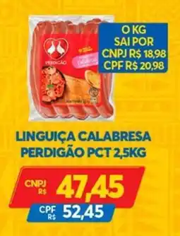 Atacadão Centro Sul Linguiça calabresa perdigão pct oferta