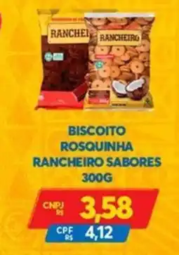 Atacadão Centro Sul Biscoito rosquinha rancheiro sabores oferta