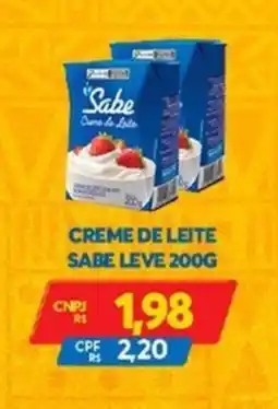 Atacadão Centro Sul Creme de leite sabe leve oferta