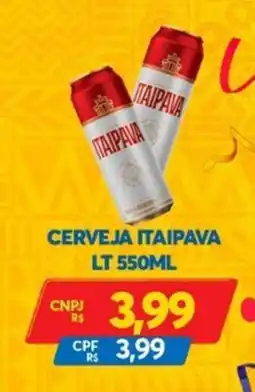 Atacadão Centro Sul Cerveja itaipava lt oferta