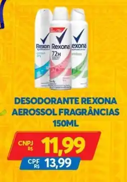 Atacadão Centro Sul Desodorante rexona aerossol fragrâncias oferta