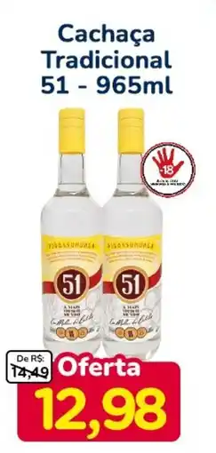 Nagumo Cachaça Tradicional 51 oferta