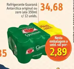 Sonda Refrigerante Guaraná Antarctica original ou zero lata oferta