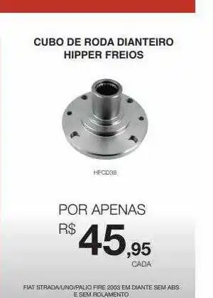 Cubo De Roda Dianteiro Hipper Freios