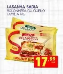 Novo Mix Lasanha Sadia Bolonhesa Ou Queijo Familia 1kg oferta