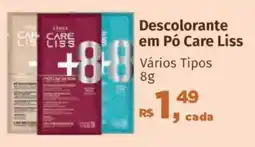 Supermercados Mateus Descolorante em Pó Care Liss oferta