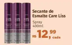 Supermercados Mateus Secante de Esmalte Care Liss Spray oferta