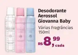 Supermercados Mateus Desodorante Aerossol Giovanna Baby oferta