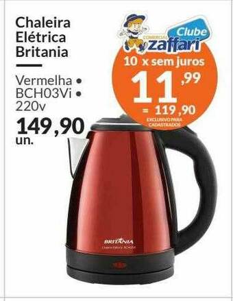Chaleira Elétrica Britania