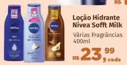 Supermercados Mateus Loção Hidrante Nivea Sofft Milk oferta