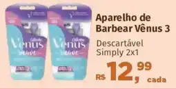 Supermercados Mateus Aparelho de Barbear Vênus 3 oferta