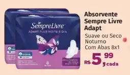 Supermercados Mateus Absorvente Sempre Livre Adapt oferta
