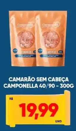 Tatico Camarão sem cabeça camponella 40/90 oferta