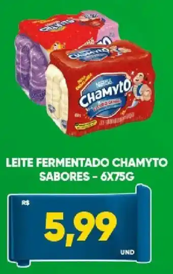 Leite fermentado chamyto sabores