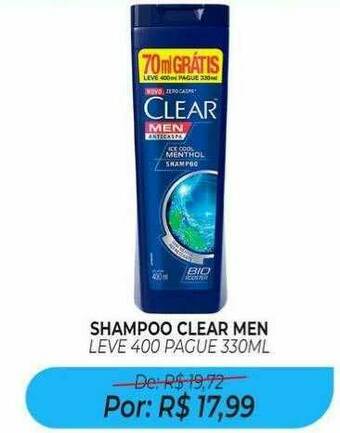 Drogão Super Shampoo Clear Men oferta