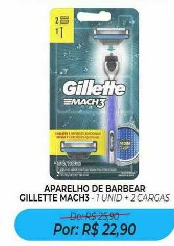 Aparelho De Barbear Gillette Mach3