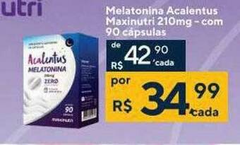 Drogaria Coop Melatonina Acalentus Maxinutri oferta