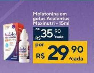 Drogaria Coop Melatonina Em Gotas Acalentus Maxinutri oferta
