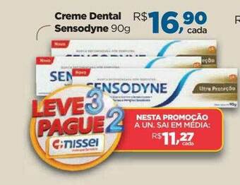 Farmácias Nissei Creme Dental Sensodyne oferta