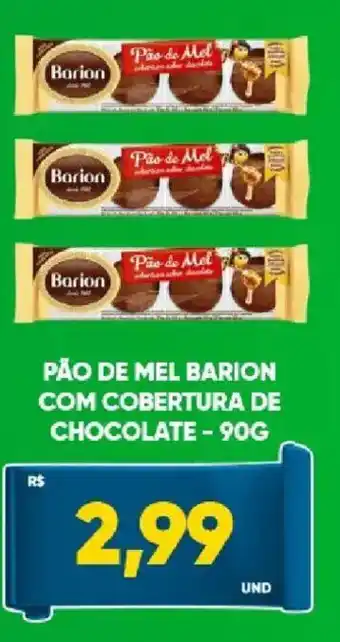 Tatico Pão de mel barion com cobertura de chocolate oferta