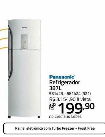 Panasonic Refrigerador 387l