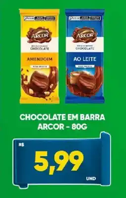 Tatico Chocolate em barra arcor oferta
