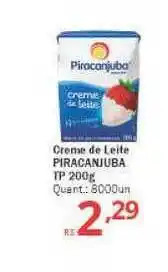 Althoff Supermercados Creme De Leite Piracanjuba Tp 200g oferta