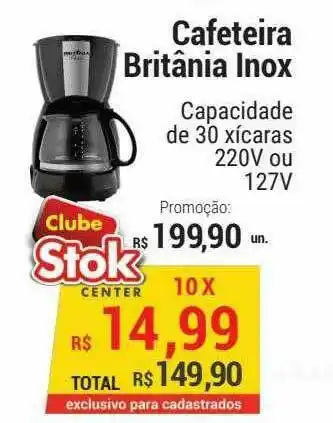 Cafeteira Britânia Inox