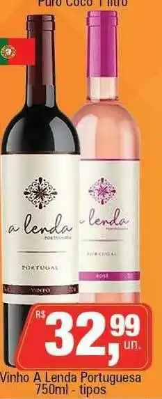 Supermercados Alvorada Vinho A Lenda Portuguesa oferta