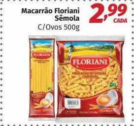 Supermercados Cidade Canção Macarrão Floriani Sêmola C Ovos oferta