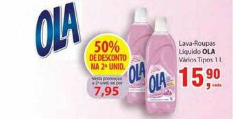 Supermercados Mundial Lava-roupas Liquido Ola Varios Tipos 50% De Desconto Na 2a Unidade oferta