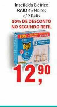 Supermercados Mundial Inseticida Eletrico Raid 45 Noites C 2 Refis 50% De Desconto No Segundo Refil oferta