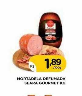 Supermercados Real Mortadela Defumada Seara Gourmet oferta