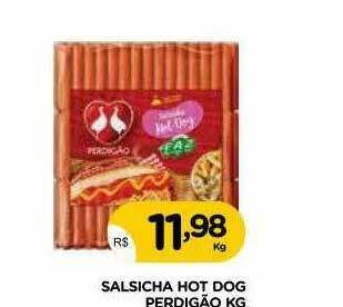 Supermercados Real Salsicha Hot Dog Perdigão oferta