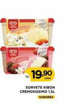 Supermercados Real Sorvete Kibon Cremosissimo oferta