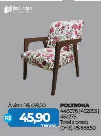 Lojas Certel Poltrona Deslumbre oferta