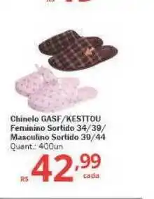 Chinelo Gasf Kesttou Feminino Sortido 34 39 Masculino Sortido 39 44