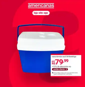 Caixa térmica azul Botafogo