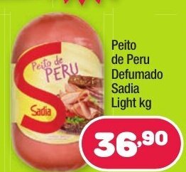 Costazul Supermercados Peito de Peru Defumado Sadia Light 1kg oferta