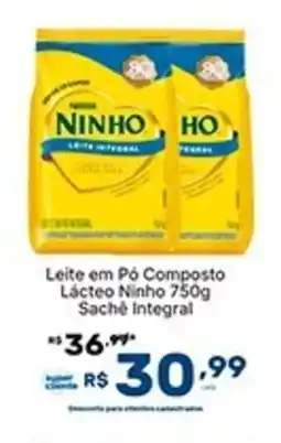 Super Lagoa Leite em Pó Composto Lácteo Ninho Sache Integral oferta
