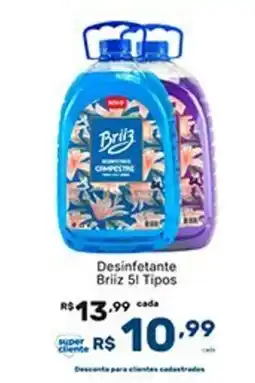 Super Lagoa Desinfetante Briiz Tipos oferta