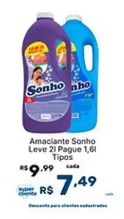 Super Lagoa Amaciante Sonho oferta