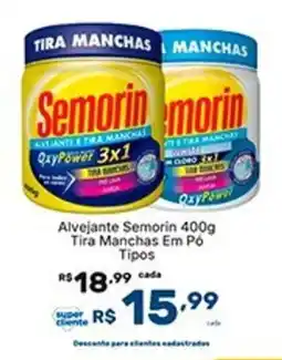 Super Lagoa Alvejante Semorin Tira Manchas Em Pó Tipos oferta