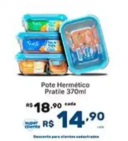 Super Lagoa Pote Hermético Pratile oferta