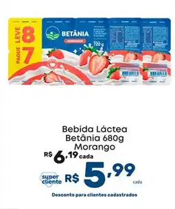 Super Lagoa Bebida Láctea Betânia Morango oferta