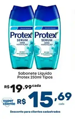 Super Lagoa Sabonete Liquido Protex Tipos oferta