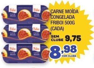 Costazul Supermercados Carne Moida Congelada Friboi 500g oferta