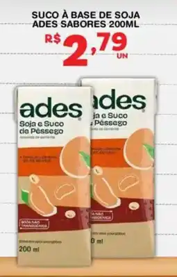 Roldão Suco à base de soja ades sabores oferta